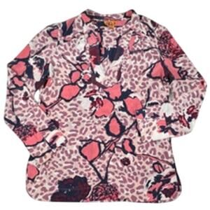 NWOT Tory Burch Silk Cheetah Print Tunic Blouse 8